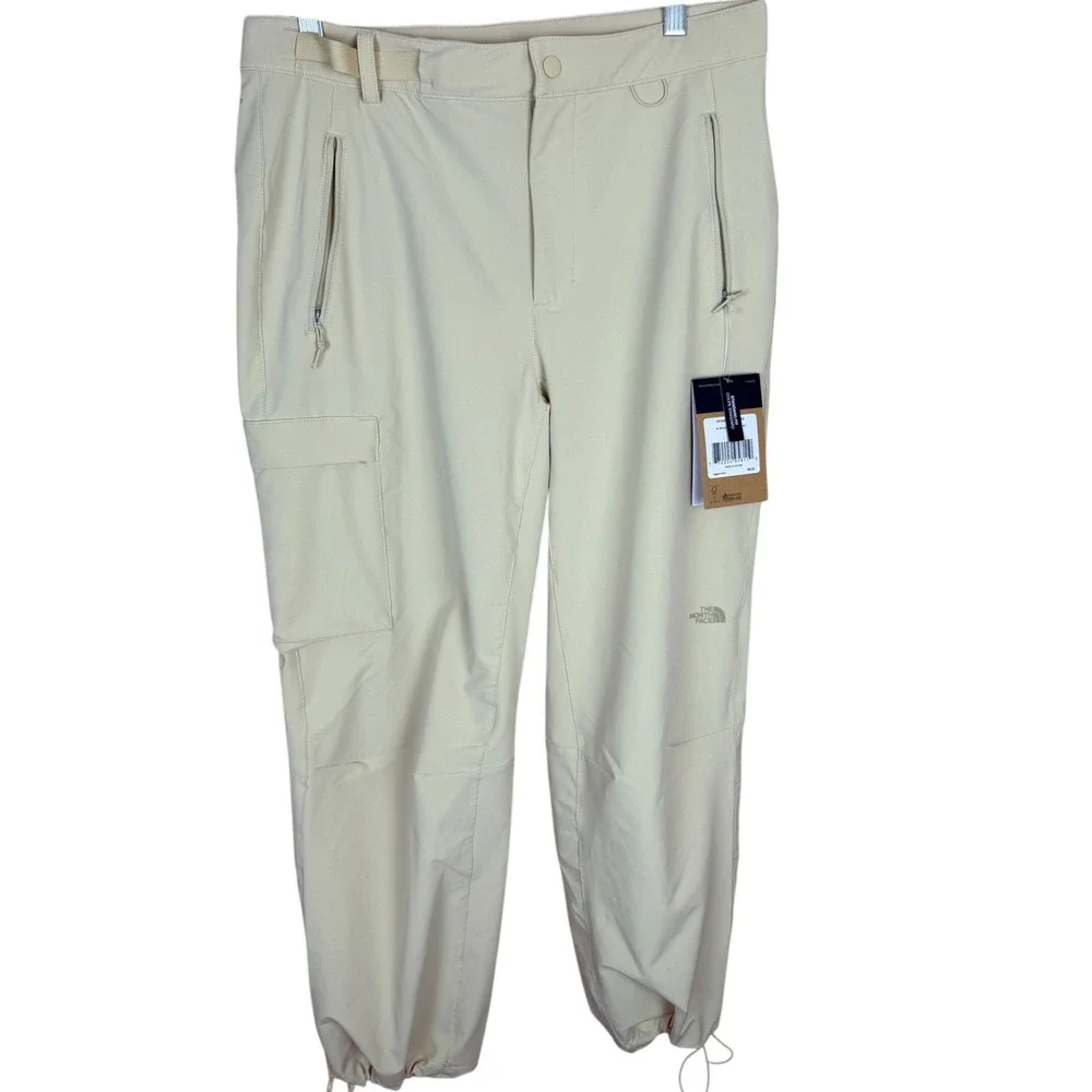 The North‎ Face Bridgeway Ankle Pants Gravel Beige Hiking Cargo Womens 8 Regular
